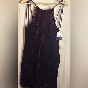 Niteline Deep Purple Silk Blend Dress